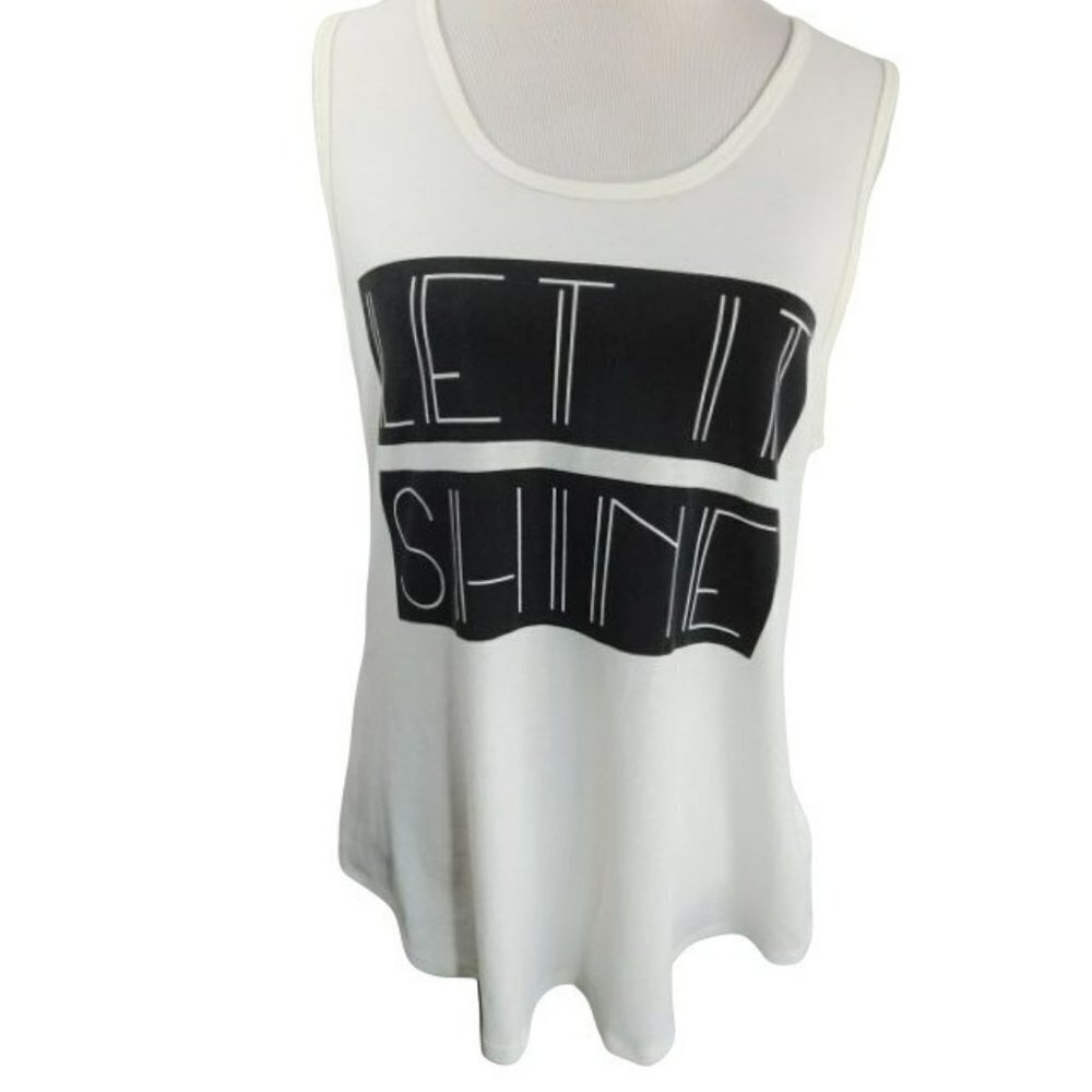 Lularoe Size XL Scoop Neck Tank "Let IT Shine" Knit Top NWOT